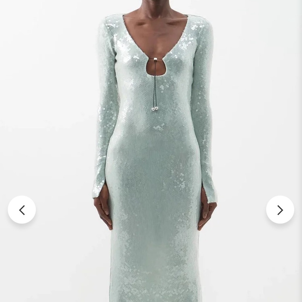 Cherley Sparkly Blue Maxi Dress